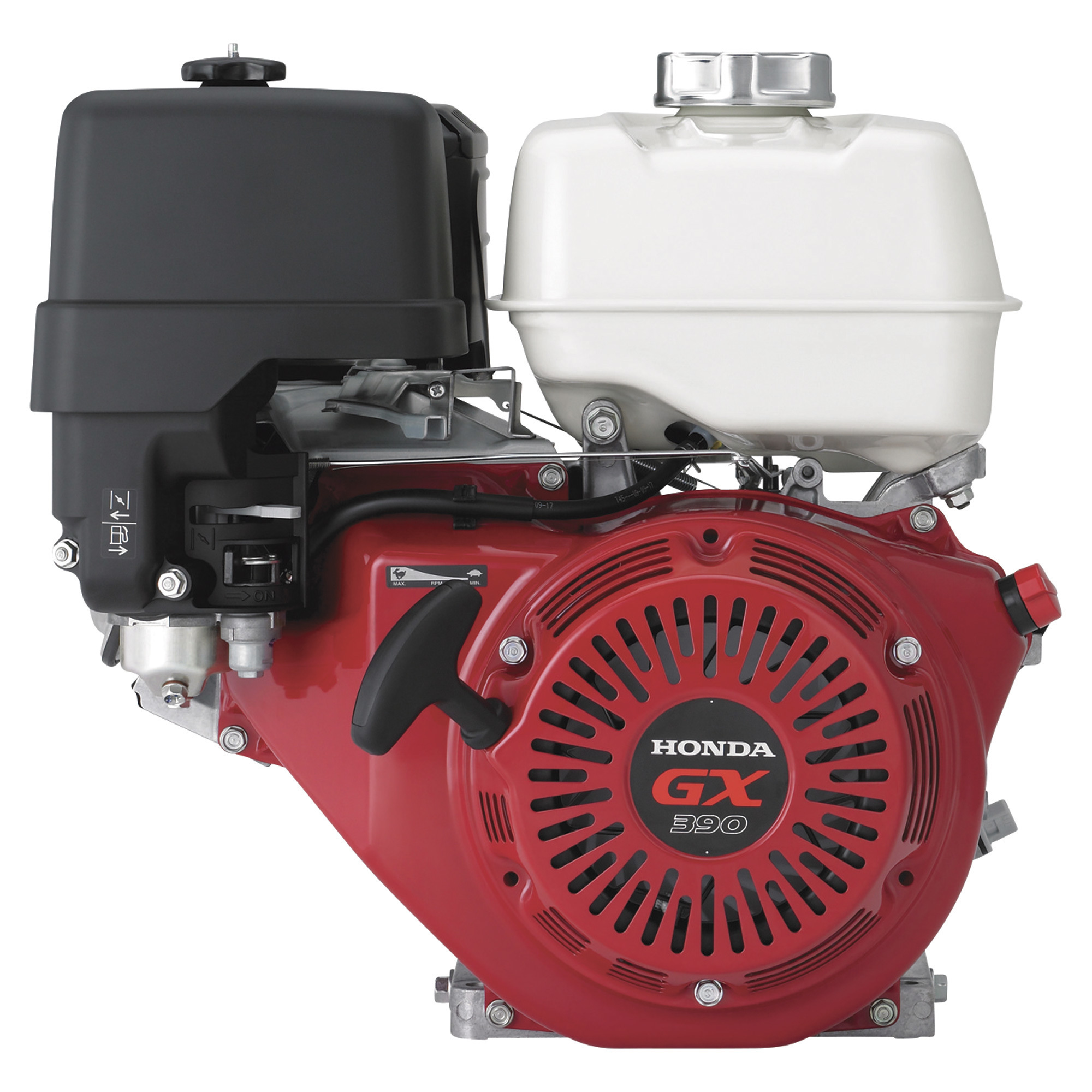 Honda Horizontal OHV Engine, 389cc, GX Series, 1in. x 3 31/64in. Shaft, Model# GX390UT1QAA2